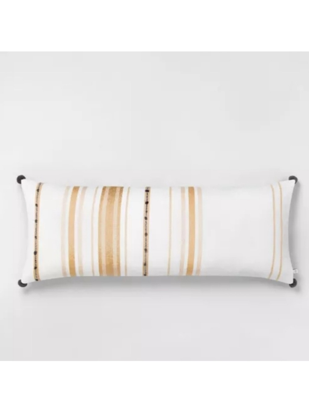 Hearth & Hand 16”x 42” Oversized Bed Lumbar Pillow 100% Cotton Shell